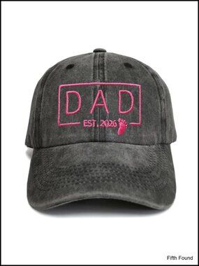Dad Est 2026 Baseball Cap Gift for Father's Day from Daughter Son New Father